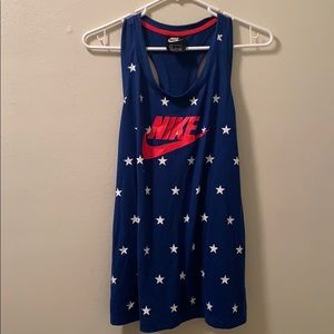 Red, white and blue Nike Tank